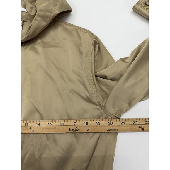 Michael Kors Womens Jacket Size Small Gold Zip Up Hooded Adjustable - Picture 7 of 10